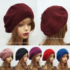 Mujer&apos;s Fall Spring Winter Crochet Knit Slouchy Beanie Beret Cap Hat One Size  eb-71738167